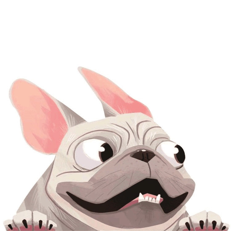 3 PCS D-840 Three-Dimensional Personalized Graphic Car Sticker Puppy Cartoon Colorful Vinyl Decals For Car Windows