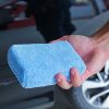 FJDLK-001 Microfiber Car Washing Cleaning Waxing Polishing Sponge Towel Cloth Square Car Care Tools