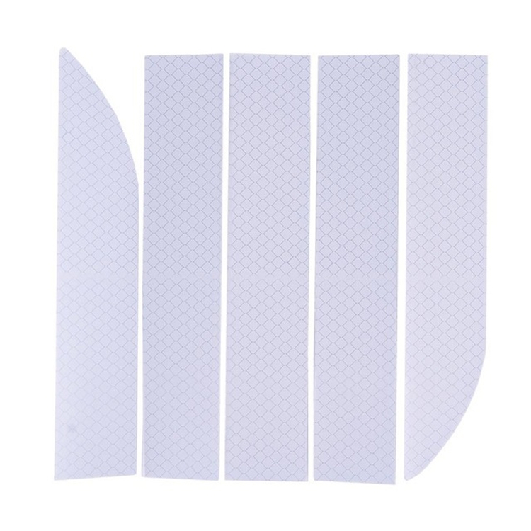 5 Sets Car Trunk Reflective Decorative Strip Anti-Scratch Car Tail Warning Decorative Stickers