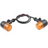 2 PCS Motorcycle Modified Steering Lamp Retro Metal Iron Shell Turning Light