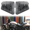 Motorcycle Side Box Package Fast Demolition Triangle Side Bag Leather Cycling Bag