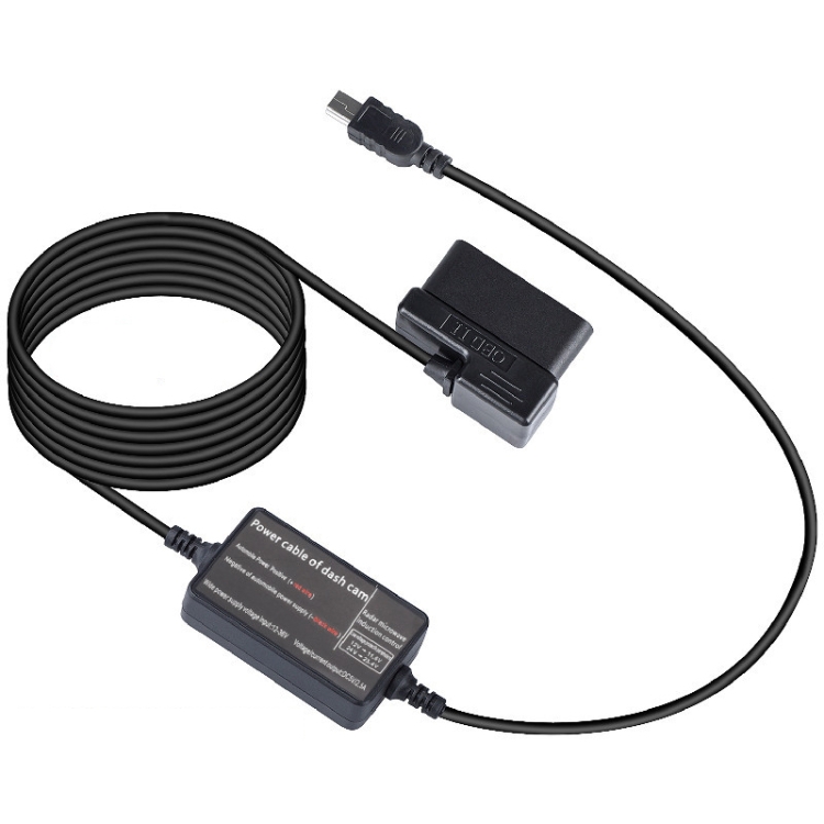 H525 Driving Recorder OBD Radar Line Microwave Induction Antihyline With Low Voltage Protection Car Power Cable