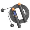 Fitness Smart Counting Slub Wire Skipping Rope Dual Purpose Corded / Cordless Jump Rope