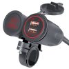 Motorcycle Modified With Bracket Dual USB 3.1A Charging With Temperature Voltage Bracket