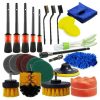 26 PCS / Set Car Beauty Car Wash Detail Brush Electric Drill Brush Outlet Brush