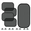 Non-Porous Suction Cup Car Mesh Sunshade