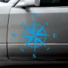 D-336 Car Compass Graphic Sticker Hood Car Body Universal Sticker