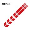 10 PCS Car Stripe Reflective Sticker Motorcycle Fender Arrow Stickers