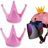 2PCS Motorcycle Crown Sucker Helmet Decoration