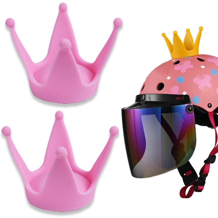 2PCS Motorcycle Crown Sucker Helmet Decoration