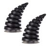 2PCS Motorcycle Horn Sucker Helmet Decoration