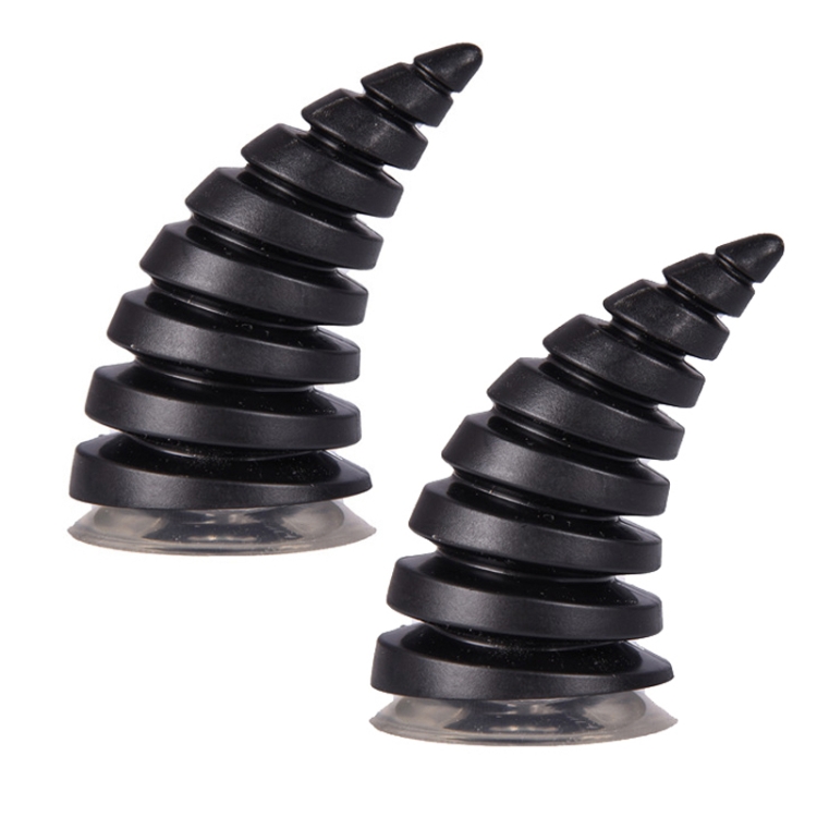 2PCS Motorcycle Horn Sucker Helmet Decoration