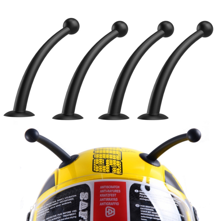 4PCS Motorcycle Helmet Soft Silicone Tentacle Sucker Decoration
