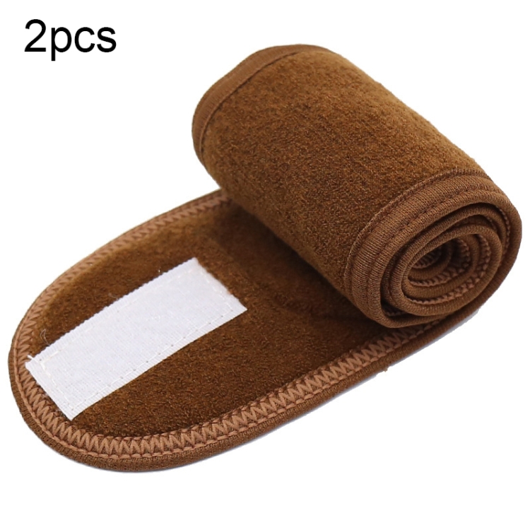 2pcs Sports Yoga Double-layer Confinement Headscarf Sweat-absorbing Anti-slip Headband