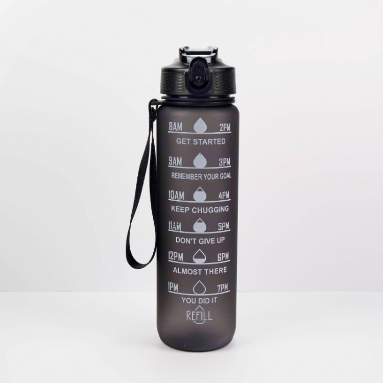 1000ml Gradient Space Cup Sports Bottle Bounce Lid Straw Cup