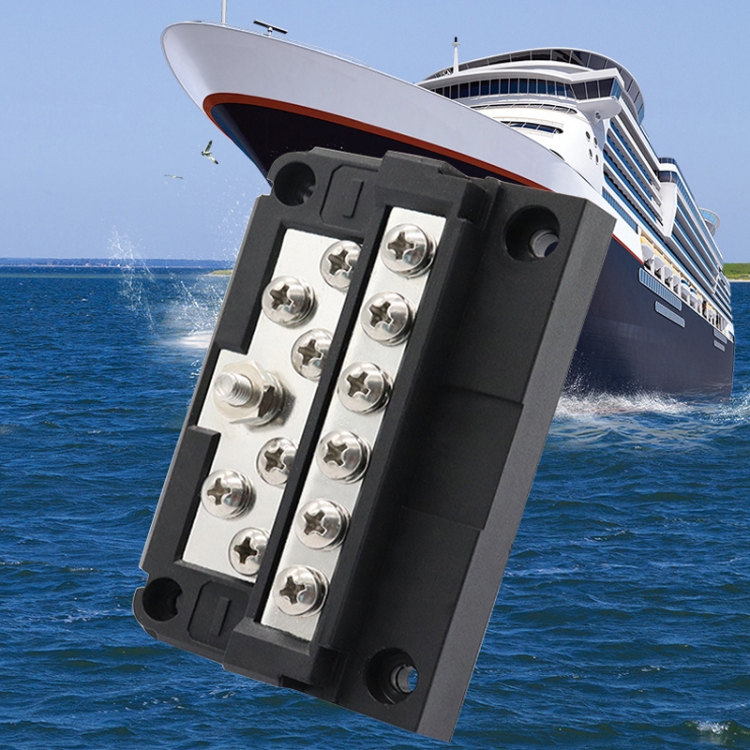 RV Bus Bar 12PIN 100A 32V High Current Copper Bar Wiring Bar