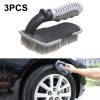 3 PCS Car Tire Brush Carpet Foot Pad Brush, Style: