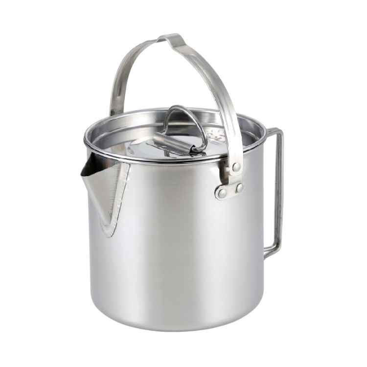CW-307 Portable Stainless Steel Picnic Cooker Kettle Teapot Hanging Pot