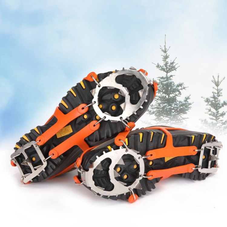 1 Pair 18 Large Spikes Crampons Outdoor Winter Walk Ice Fishing Snow Shoe Spikes,Size: