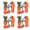 4PCS 15 Inch Tensioner Ratchet Strap Car Ratchet Thread Tensioner
