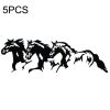 5PCS FGM-002 Carving Reflective Stickers Galloping Horse Car Body Sticker