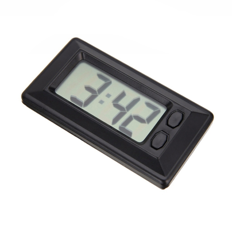 C33 Mini Home Car Electronic Clock With Hook And Loop Fastener