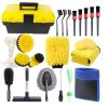 Car Wash Brush Tire Brush Glass Wiper Brush Drill Brush Cleaning Brush Set