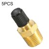 Threaded Nozzles Solid Nickel-Plated Brass Fuel Tank Filling Valve For Air Compressor