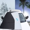 Car Front Window Snow Coated Silver Cloth Anti-freeze Sun Blocker Cover