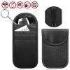 Double Buckle Car Key Signal Shielding Bag Anti-Magnetic RFID Card Case