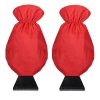 2pcs Winter Warm Car Snow Shoveling Gloves Deicing Snow Scraper