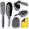 6pcs/Set Gloves Dusting Tire Brush Car Cleaning Brush Set