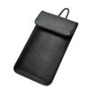 DSK-07 6.5 Inch Lychee Pattern Carabiner Phone Anti-radiation Signal Shielding Bag Anti-location Tracking