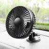 SUITU 12V/24V Mini Car Fan USB Charging Single Head Fan 360 Degree Cooling Fan