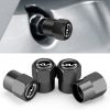 3sets For KIA KN Car Tire Valve Core Decorative Metal Cap