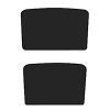 For Tesla Model Y Ice Crystal Sunshade Car Roof Front And Rear Sunroof Shade