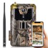 36MP 4K 4G Hunting Camera With APP Remote Mobile Phone Control To View Photos / Video At Any Time
