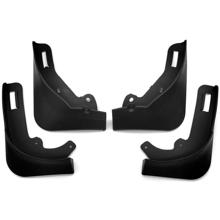 For Tesla Model Y Car Punch-Free Front And Rear Wheel Soft Rubber Mudguards