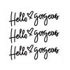 Hello gorgeous Car Stickers Inverted Rear Mirror Glass Sticker