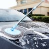 Car Chenille Curved Handle Telescopic Car Wash Soft Bristle Mop