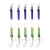 5pcs Spring Key Rope Plastic Keychain Environmentally Friendly Elastic Chain
