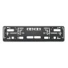European Standard Single-strip Plastic License Plate Frame