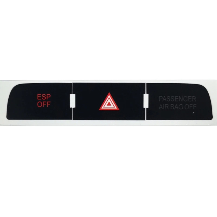 For Audi Q7 Emergency/Double Flash Button Repair Sticker