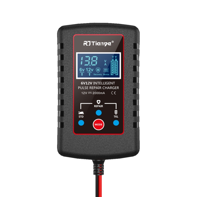 RJtianye 6V/12V ASE Adapter Cable Car Motorcycle Lawn Mower Battery Charger