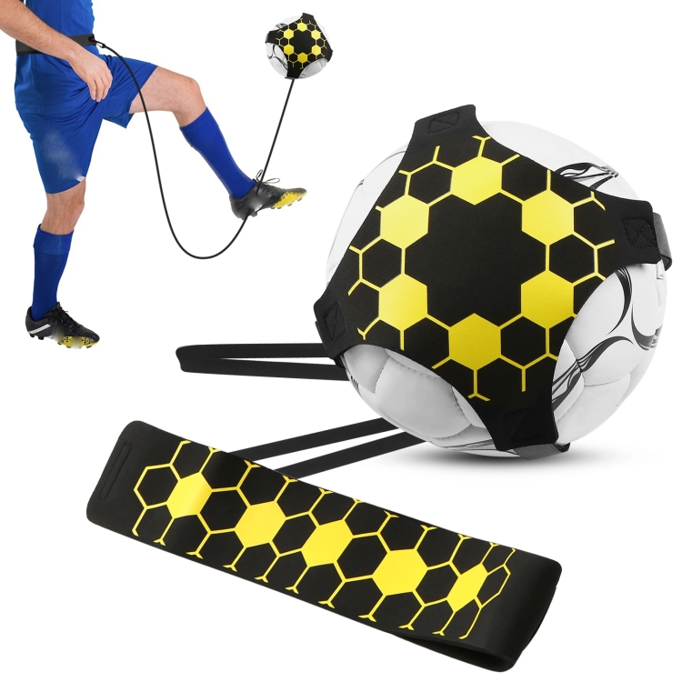 Soccer Kick Trainer Solo Football Training Aid with Adjustable Belt Training Juggle Band