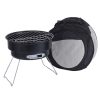Portable Small Outdoor Folding Round BBQ Grill Wild Camping Cooking Tools