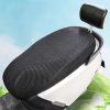 77x55cm Electrical Motorcycle Seat Cover Summer Breathable 3D Mesh Motorcycle Anti-Scald Cushion