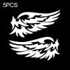 5 PCS Guardian Angel Wings Lovely Reflective Car Stickers Fashion Car Rearview Mirror For Strip Subsection