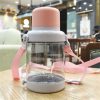 Bailiyou Hit Color Lanyard Outdoor Travel Plastic Cup Sports Bottle Cup