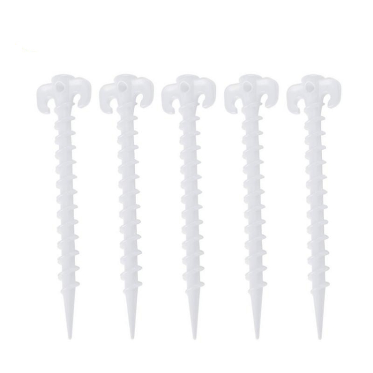 10 PCS/Set Luminous Camping Canopy Tent Ground Screw Pegs Horn Nails Outdoor Climbing Tent Plastic Nails Tent Accessories